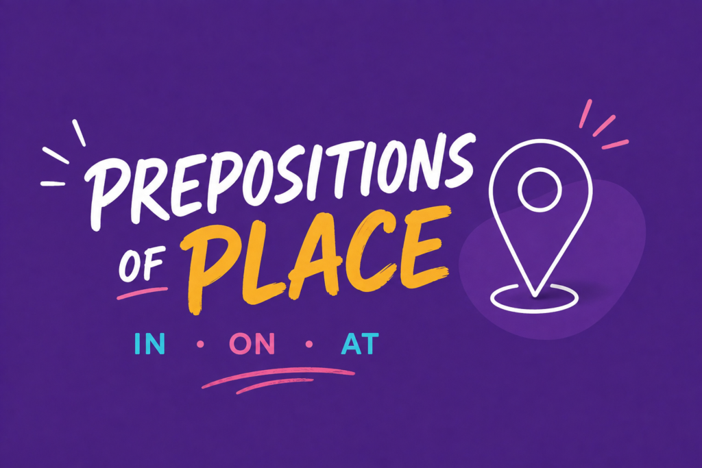 prepositions of place