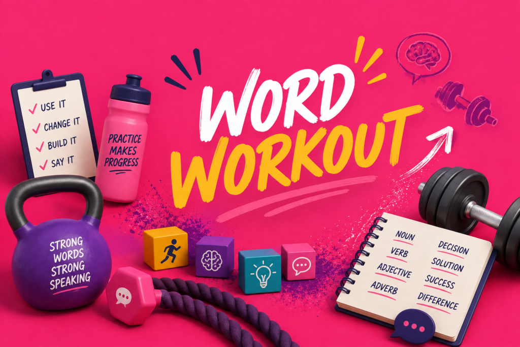 word workout fitness poster